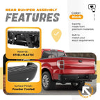 Rear Step Bumper Assembly for Ford F150 Styleside (2009–2014) Black