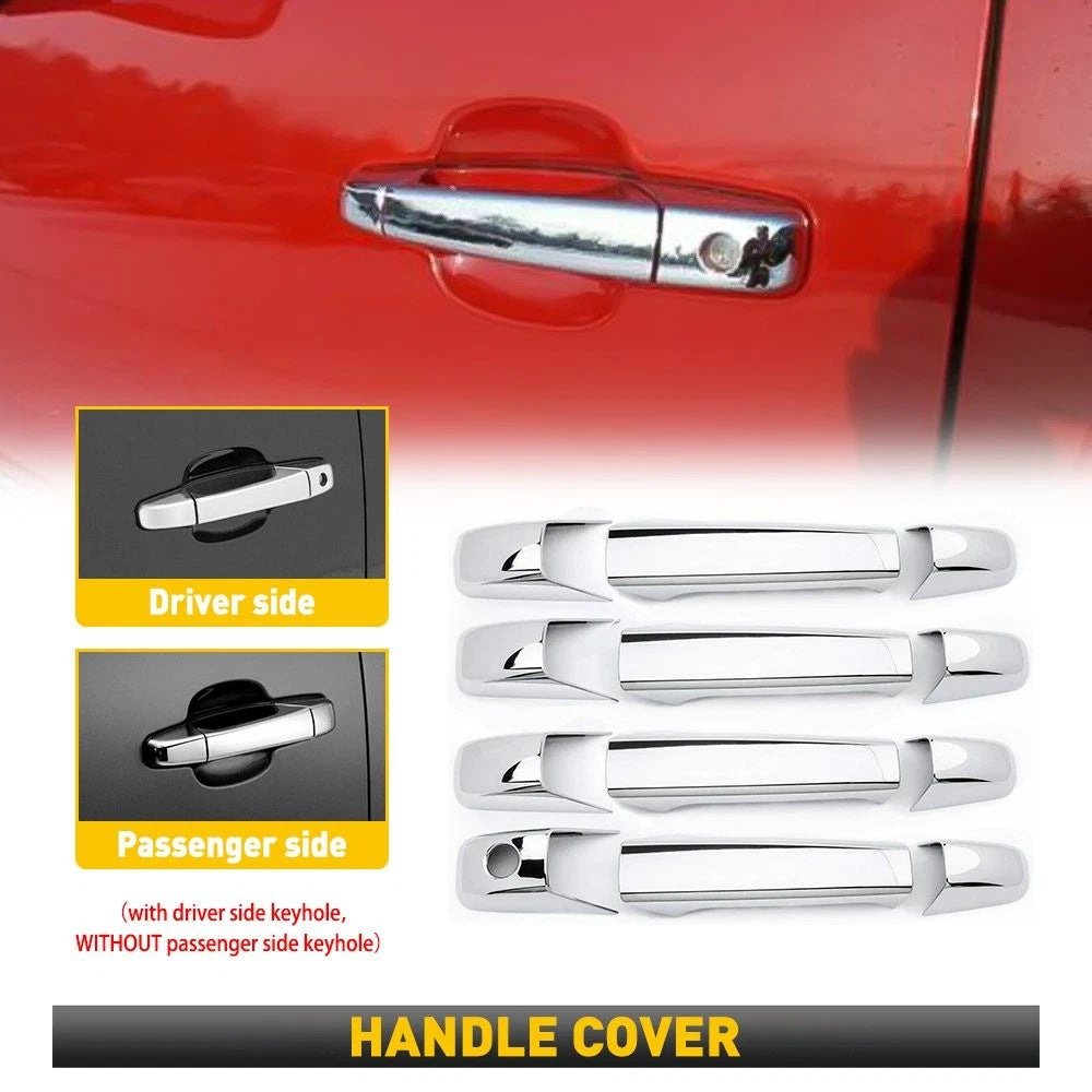 Chrome Door Handle Covers for 2007–2013 Chevy Silverado GMC Sierra 1500