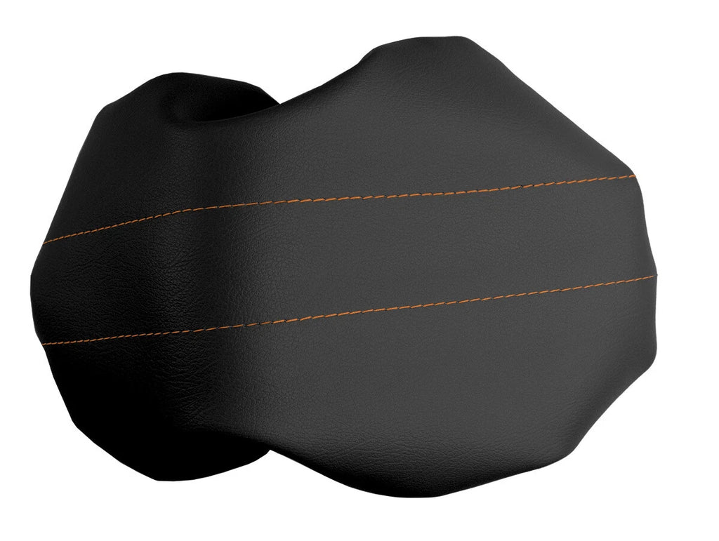 Console Lid Pull Over Cover Leather for Ford Expedition (1997–2002) Orange Stitch