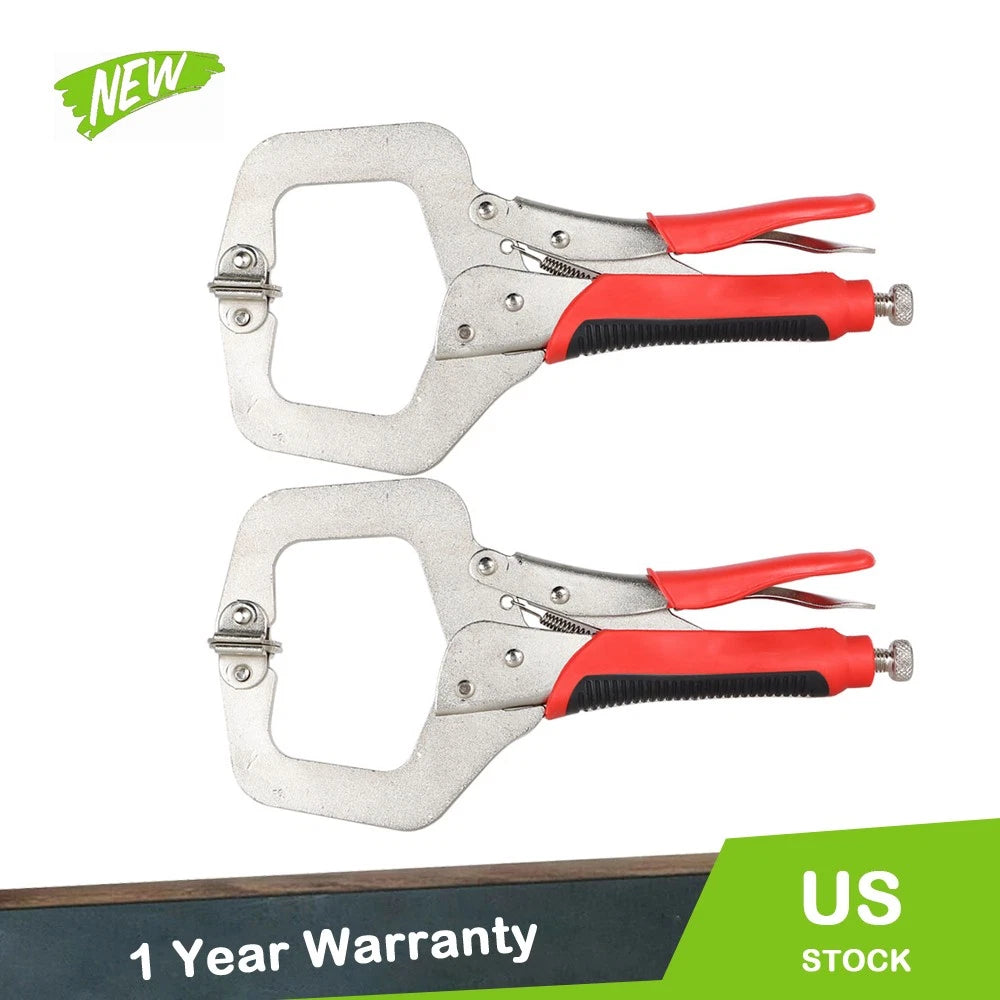 2X 11" Heavy Duty C-Clamps for Universal Use (C-Clamp Locking Pliers)