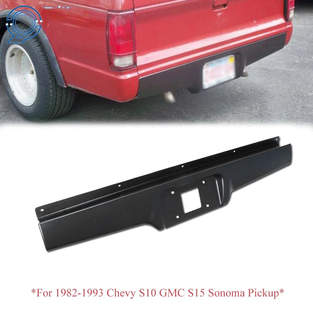 Rear Bumper Roll Pan for Chevy S10 Pickup (1982–1993) W/License Plate Provision