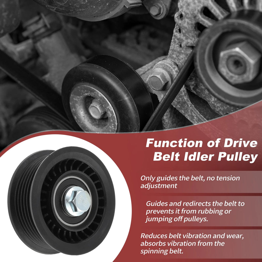 Accessory Drive Belt Idler Pulley for Chevrolet GMC Cadillac (2010–2015)