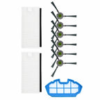 Main Filter and Side Brushes for Moosoo Robot Vacuums (MT501, MT710, MT720)