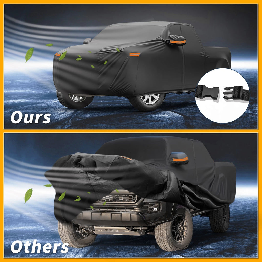 Car Cover Waterproof All Weather for Toyota Tacoma (2016–2023) 190T-PU Zipper