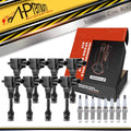 Set of 8 Ignition Coils & Iridium Spark Plugs for Nissan Titan (2004–2007)