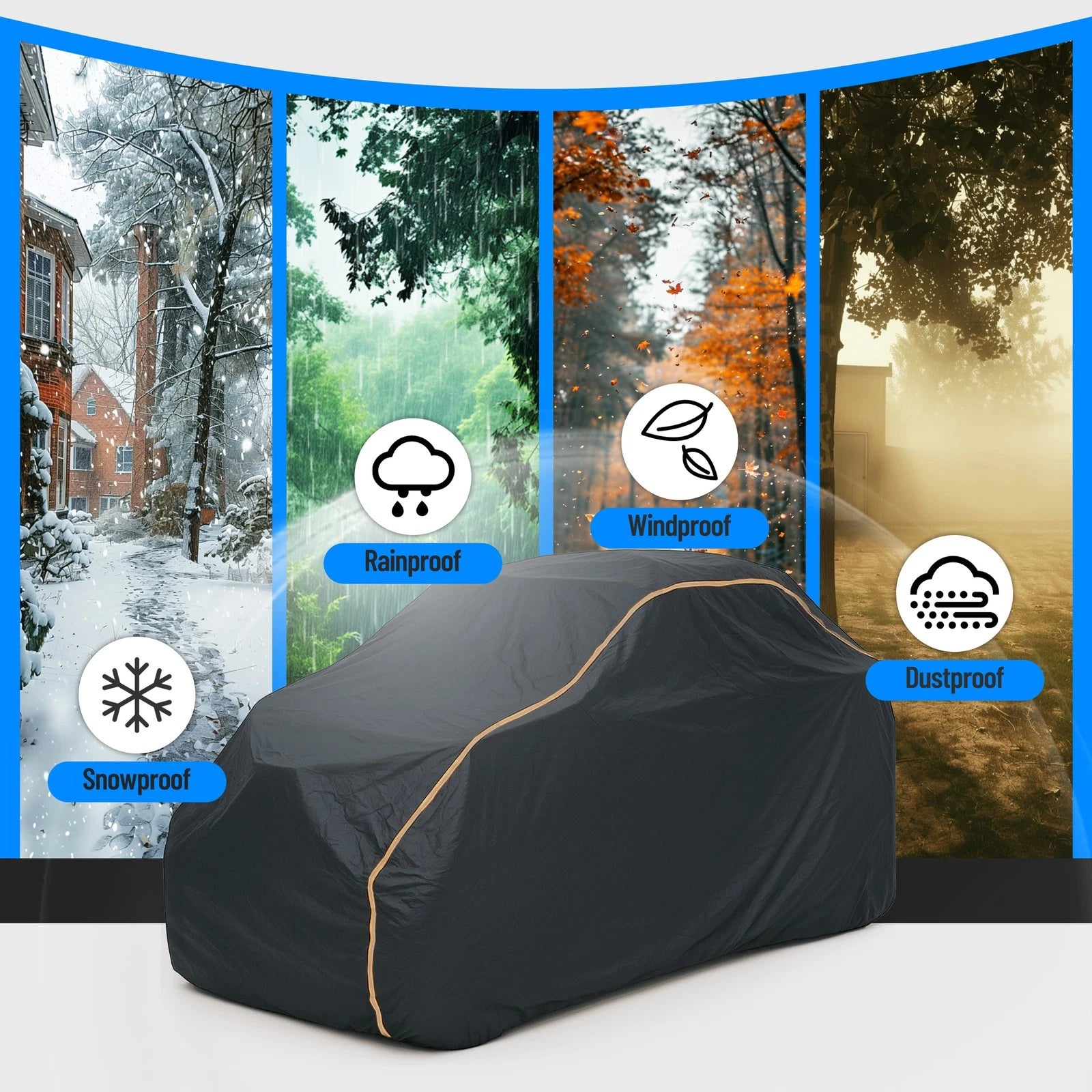 2X Seat Vehicle Storage Dust Cover for Can-Am Maverick X3 (2017–2023)