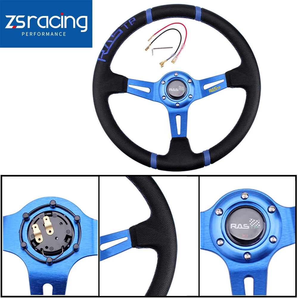 14" Deep Dish Aluminum Steering Wheel for Racing Car