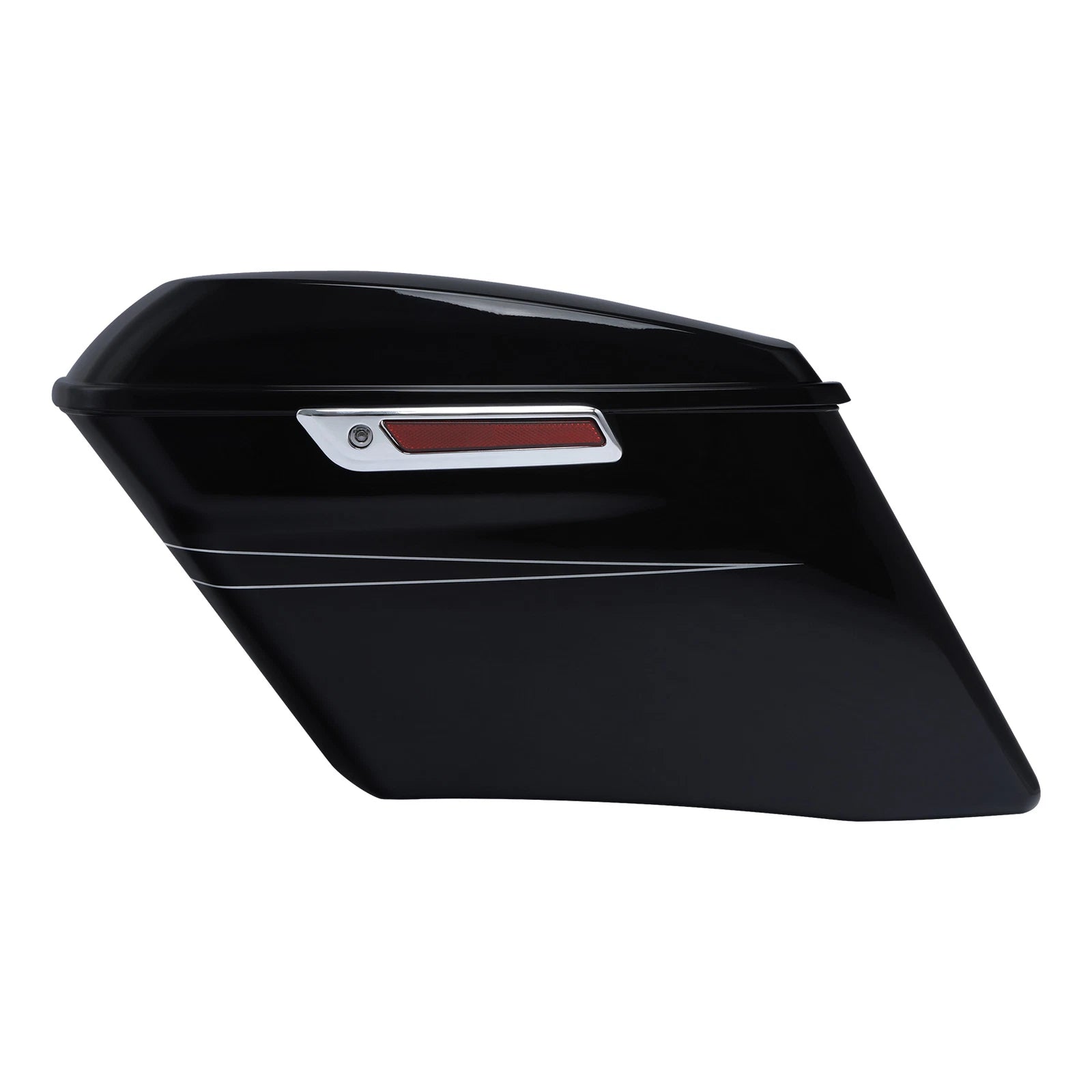 4" Stretched Saddlebags for Harley Touring CVO Road Glide (2014–2024) Vivid Black