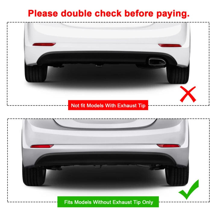 Lower Rear Bumper Valance Cover for Hyundai Elantra (2014–2016)