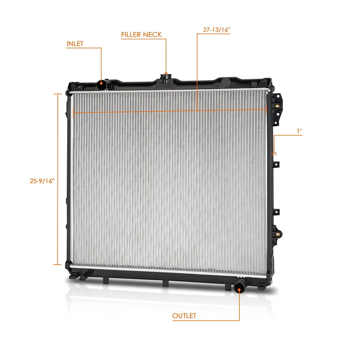 Aluminum Core Cooling Radiator DPI-2992 for Tundra/Sequoia (2007–2009)