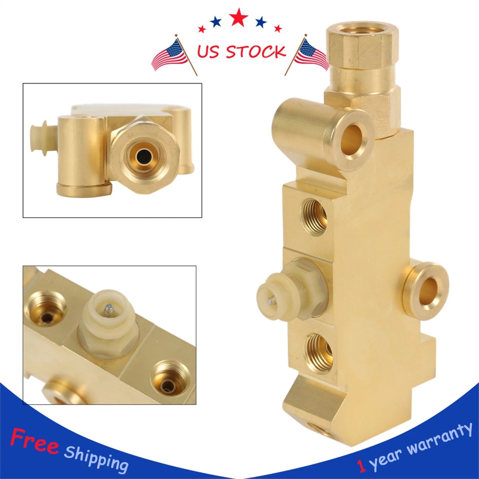 Brass Brake Proportioning Valve for Ford Che (Year Range Not Specified)