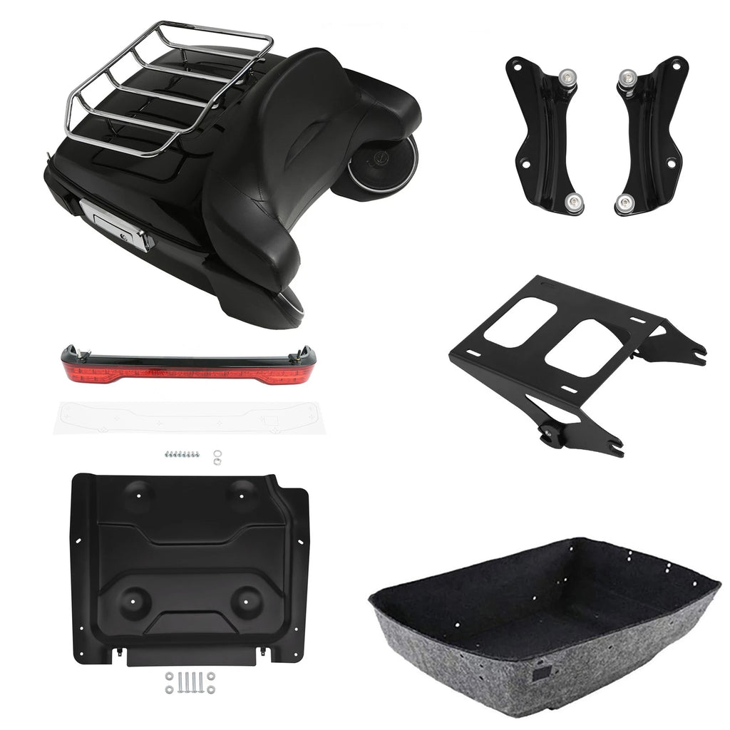 Trunk Pad Rack Speakers Tail Light Mount Plate for Harley Touring (2014–2026)
