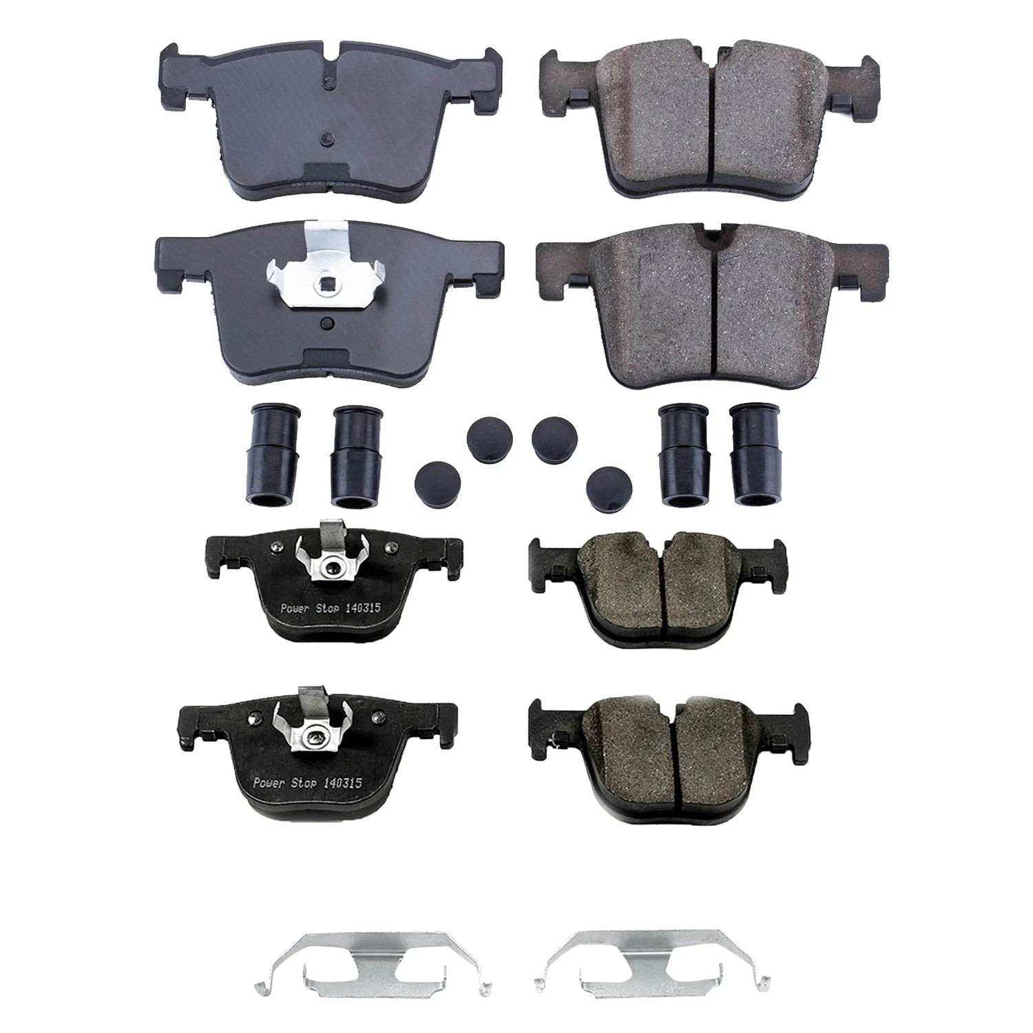 PowerStop Front & Rear Euro Carbon Fiber Ceramic Brake Pads Kit for BMW F30 328i (2012–2019)