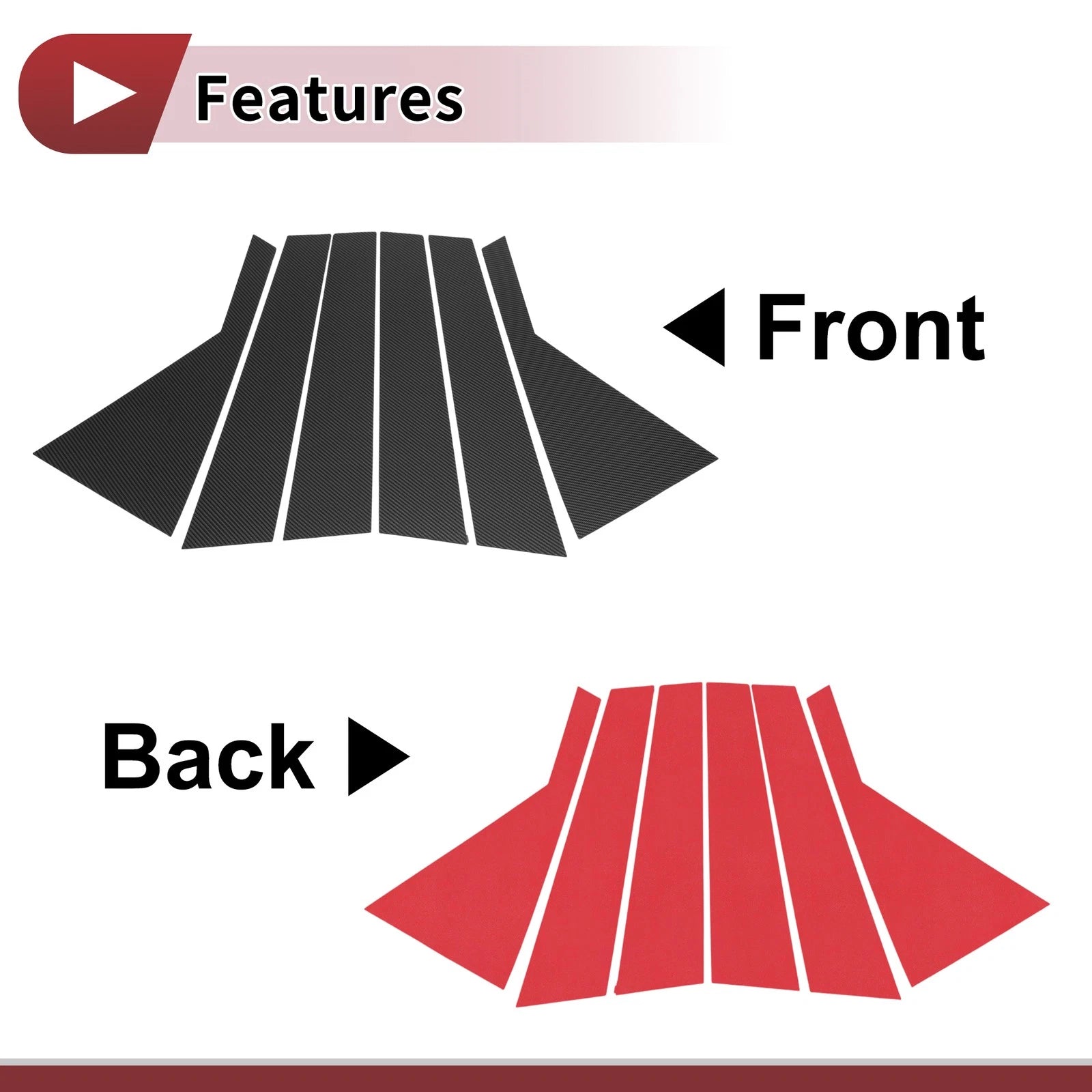 Door Pillar Window Trim for KIA Sorento (2011–2015) Left Right Front Rear