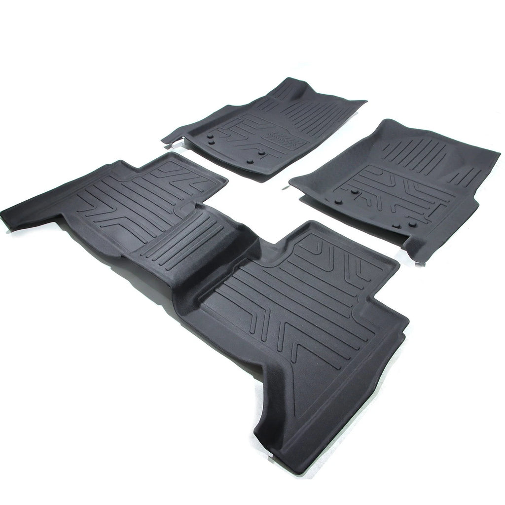 Set of 3D Floor Mats for Toyota Tacoma (2005–2015) TPE Rubber All Weather