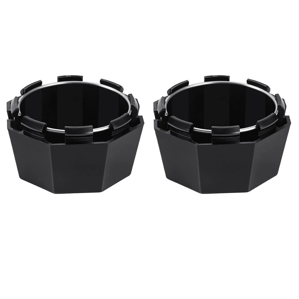 2 Matte Black Hub Caps for Polaris Sportsman 570 SP (2015–2025)