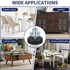 Threaded Furniture Levelers Set of 8 for Stable Wobble-Free Furniture