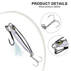 Chrome Lure for Fishing (Effective Realistic Action, Long Distance Casting)