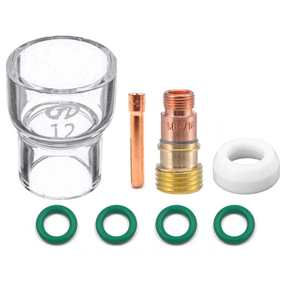 8Pcs Gas Lens Kit #12 Torch Cups & O Rings for WP-17/18/26
