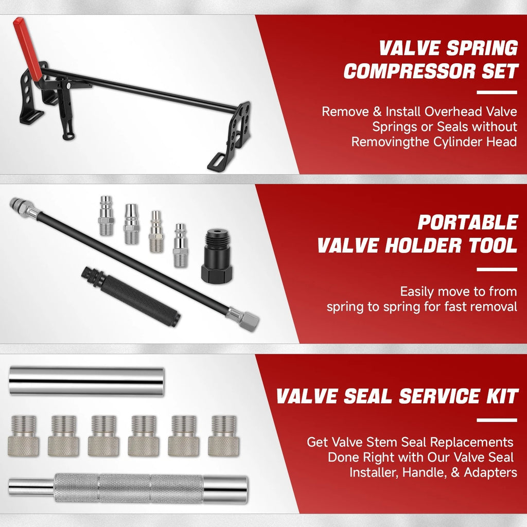 Valve Spring Compressor Tool Set for OHV/OHC Engines (Universal)