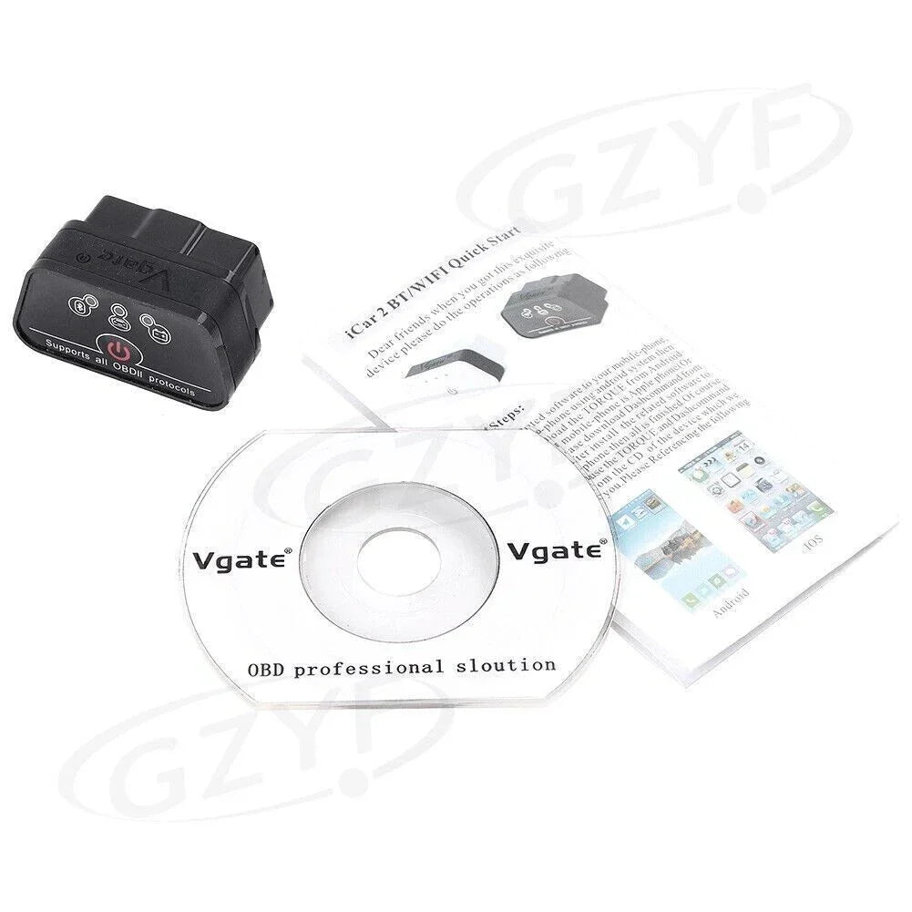 OBDII Bluetooth Car Diagnostic Scanner ELM327 for Android