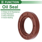 Set of 5 Oil Seal Rotary Shaft Seal FKM Rubber 26x42x7mm