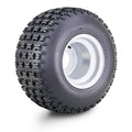 WANDA ATV Tire 20X10-9 with 4 Lugs 110mm PCD 3+6 Offset Silver Wheel 10041