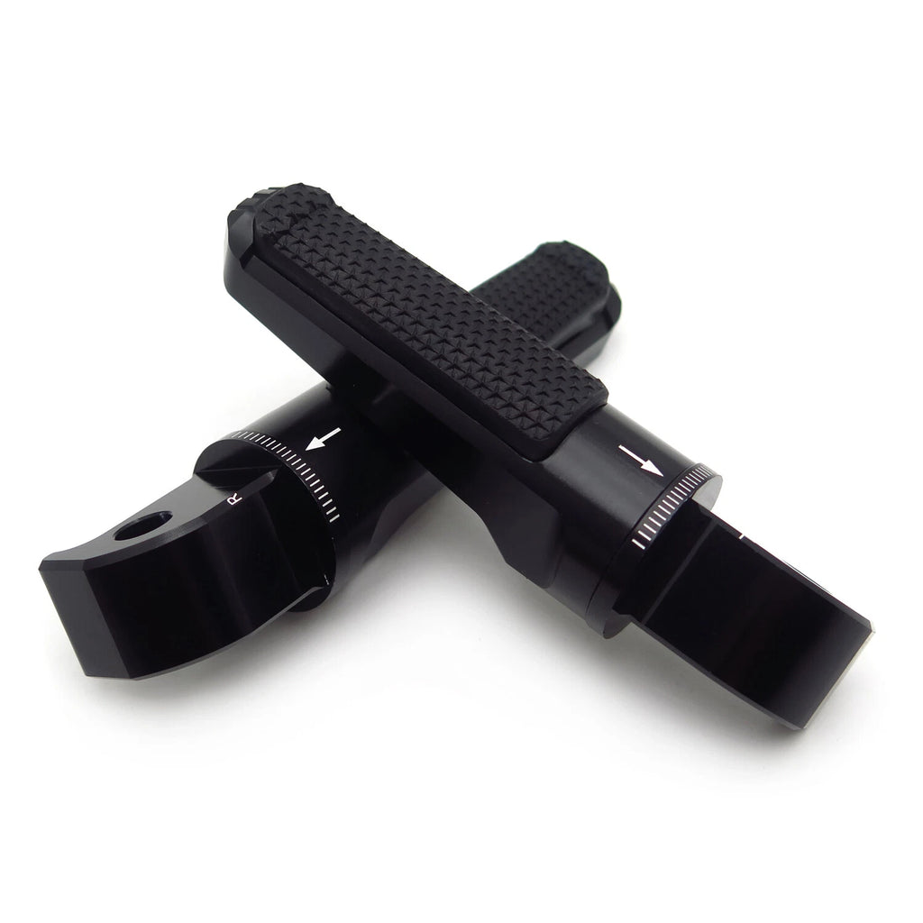 CNC Black Foot Pegs for Yamaha YZF R25 R3 R15 MT03 MT25 (2015–2023)