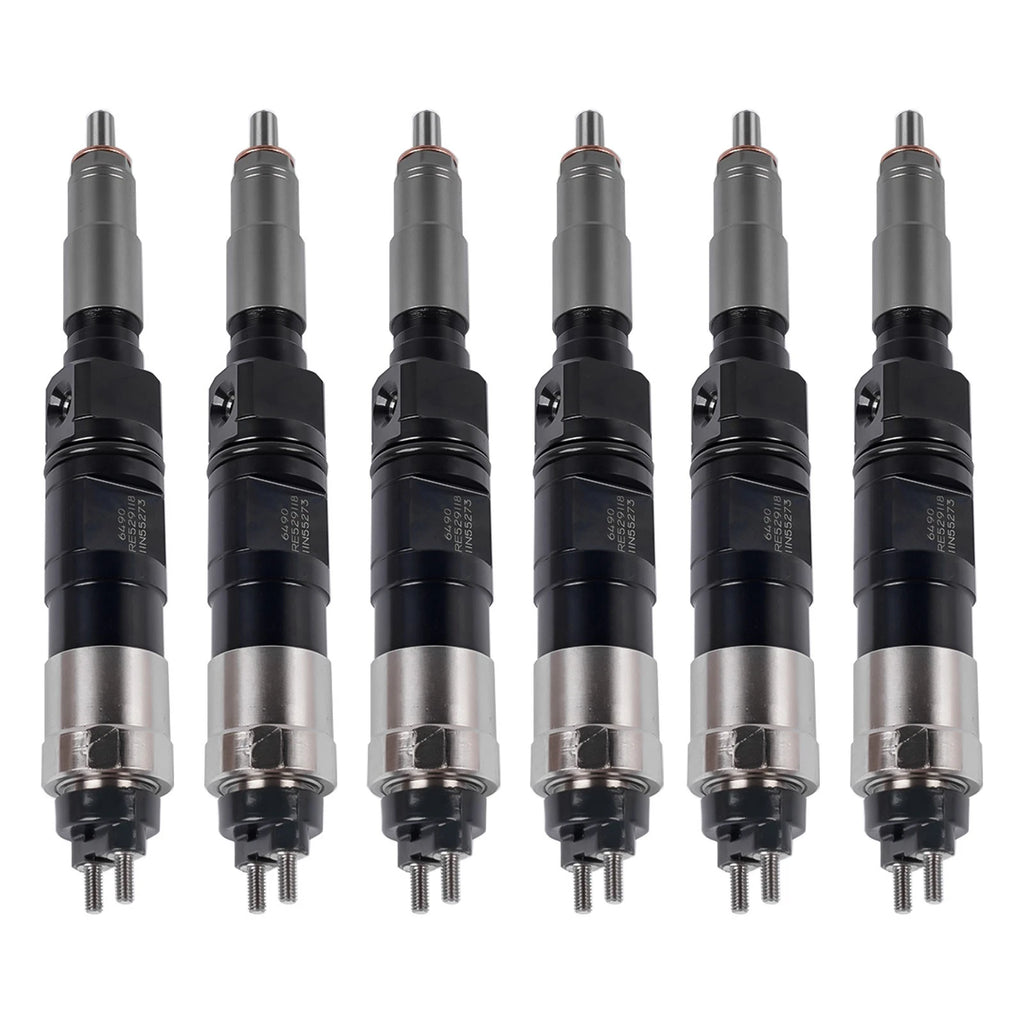 6X Fuel Injectors for John Deere 6068 4045 (Excavator E210LC E240LC)