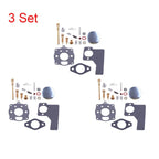 Set of 3 Carburetor Repair Kits for Briggs & Stratton (394989, 243431, 243432, 243436)