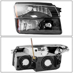 Front Bumper Lamp Pair for Chevy Avalanche (2002-2006) Black