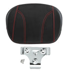 Red Stitching Sissy Bar Backrest Pad for Harley Street Road Glide