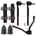Set of 7 Front Lower Ball Joints & Outer Tie Rod Ends for Chevrolet Camaro (1982–1992)