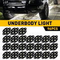 96pcs 12V White LED Rock Lamp for Universal Car Wheel Arch Bumper Fender