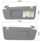 Set of 2 Sun Visors for Toyota Tacoma (2005–2015) LH Driver & RH Passenger Gray