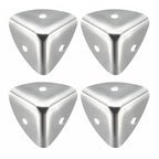Set of 4 Zinc Alloy Box Edge Corner Protectors with Screws