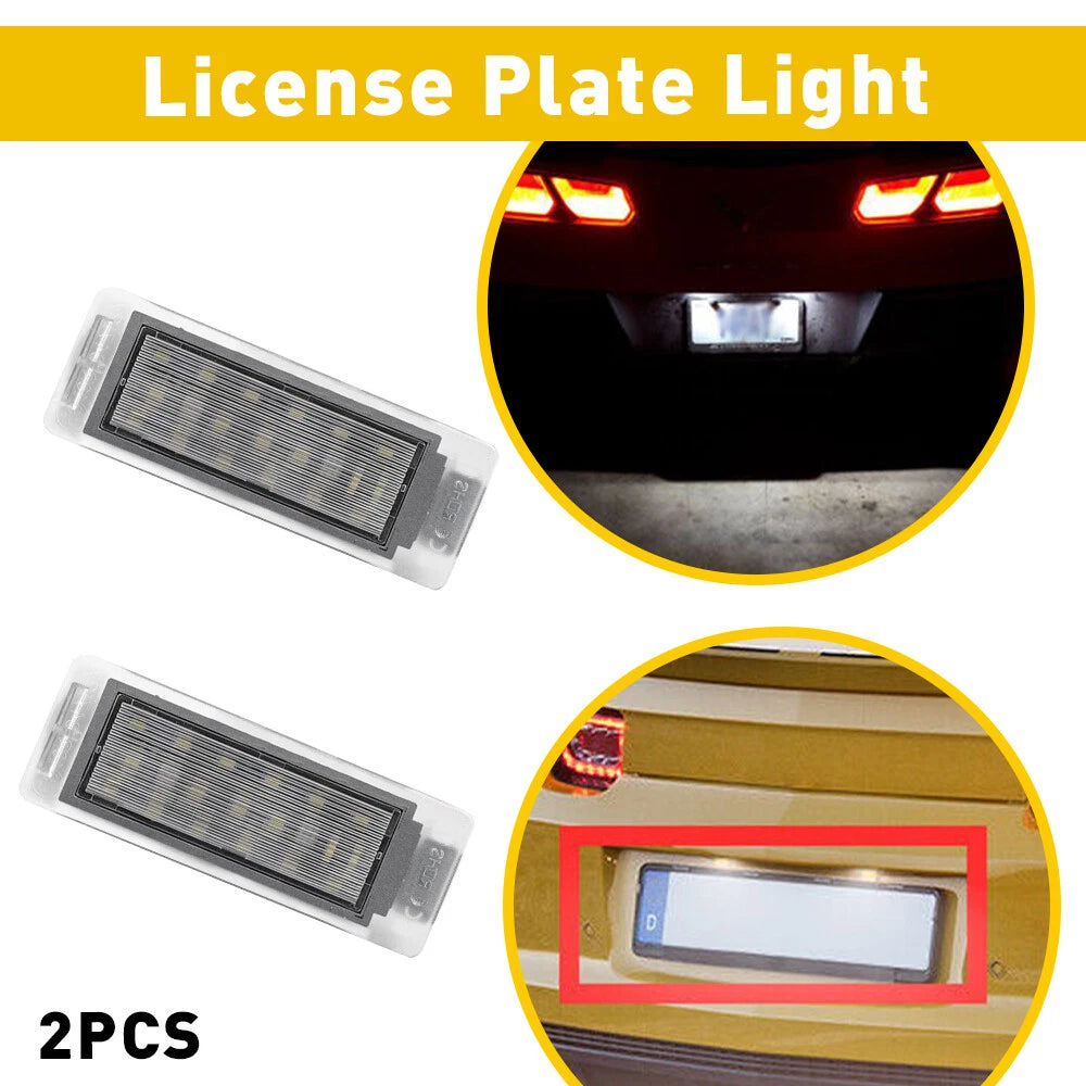LED License Plate Lamp for Cadillac CTS, XTS, Chevy Corvette, Buick, GMC