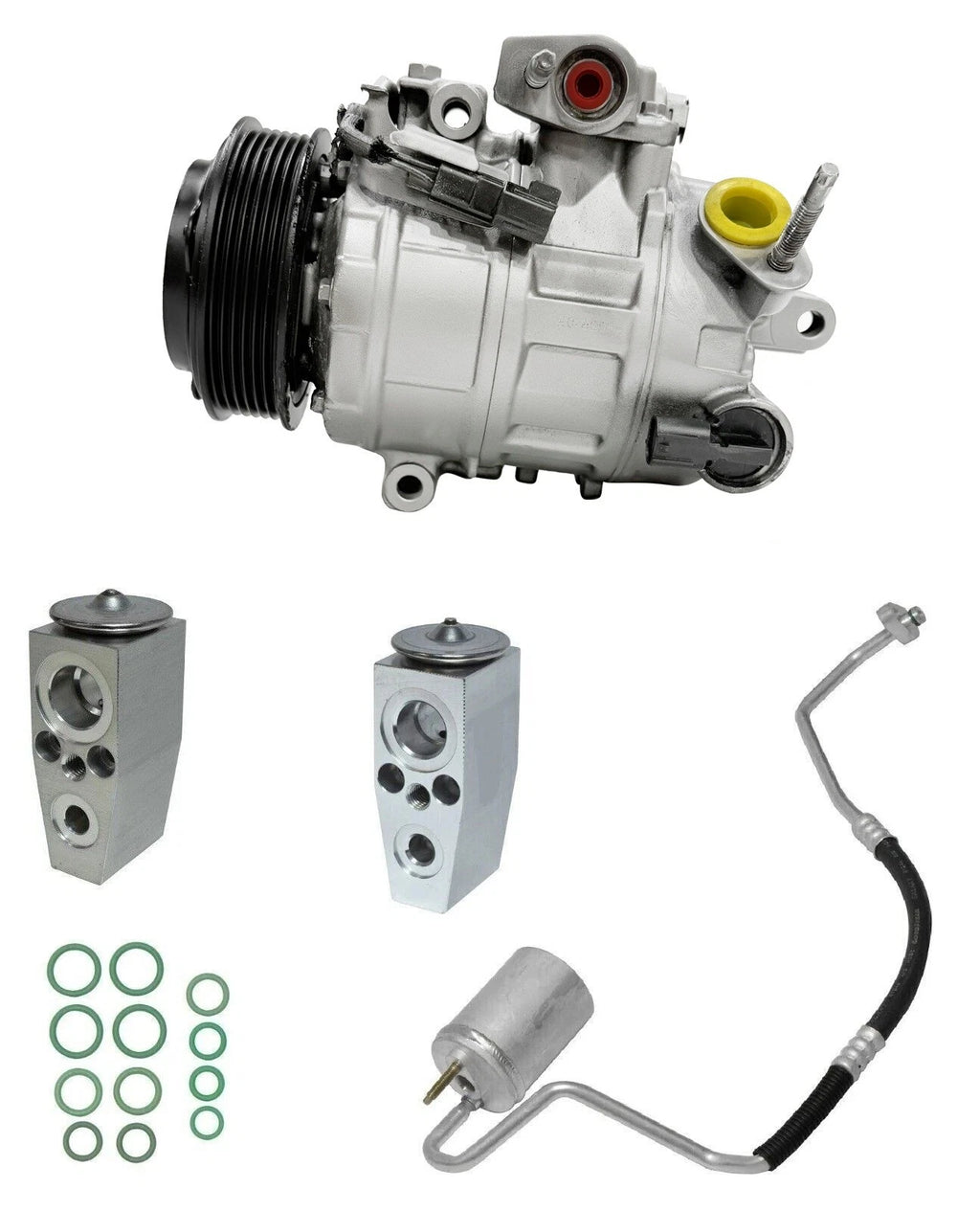 A C Compressor Kit Replacement for Ford Flex 3.5L 2015–2019 with Rear