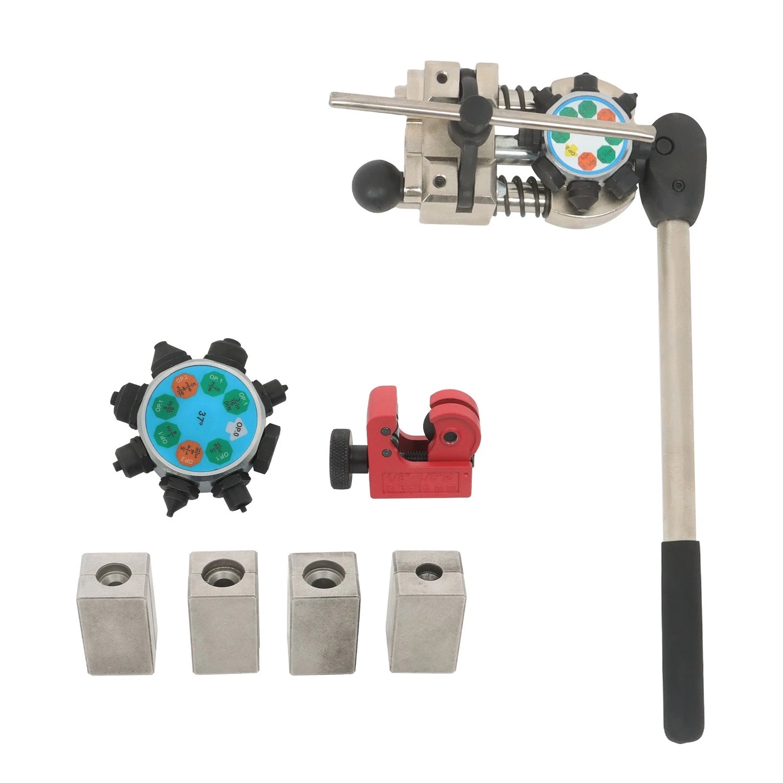 Brake Line Flaring Tool Kit for Automotive (45 & 37 Degree, 3/16"-3/8")