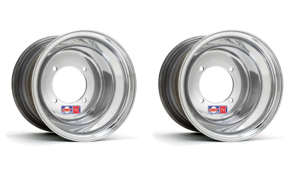 Set of 4 DWT Red Label .190 Polished Rims for YFZ450 Raptor 700 Banshee (10" Front, 9" Rear)