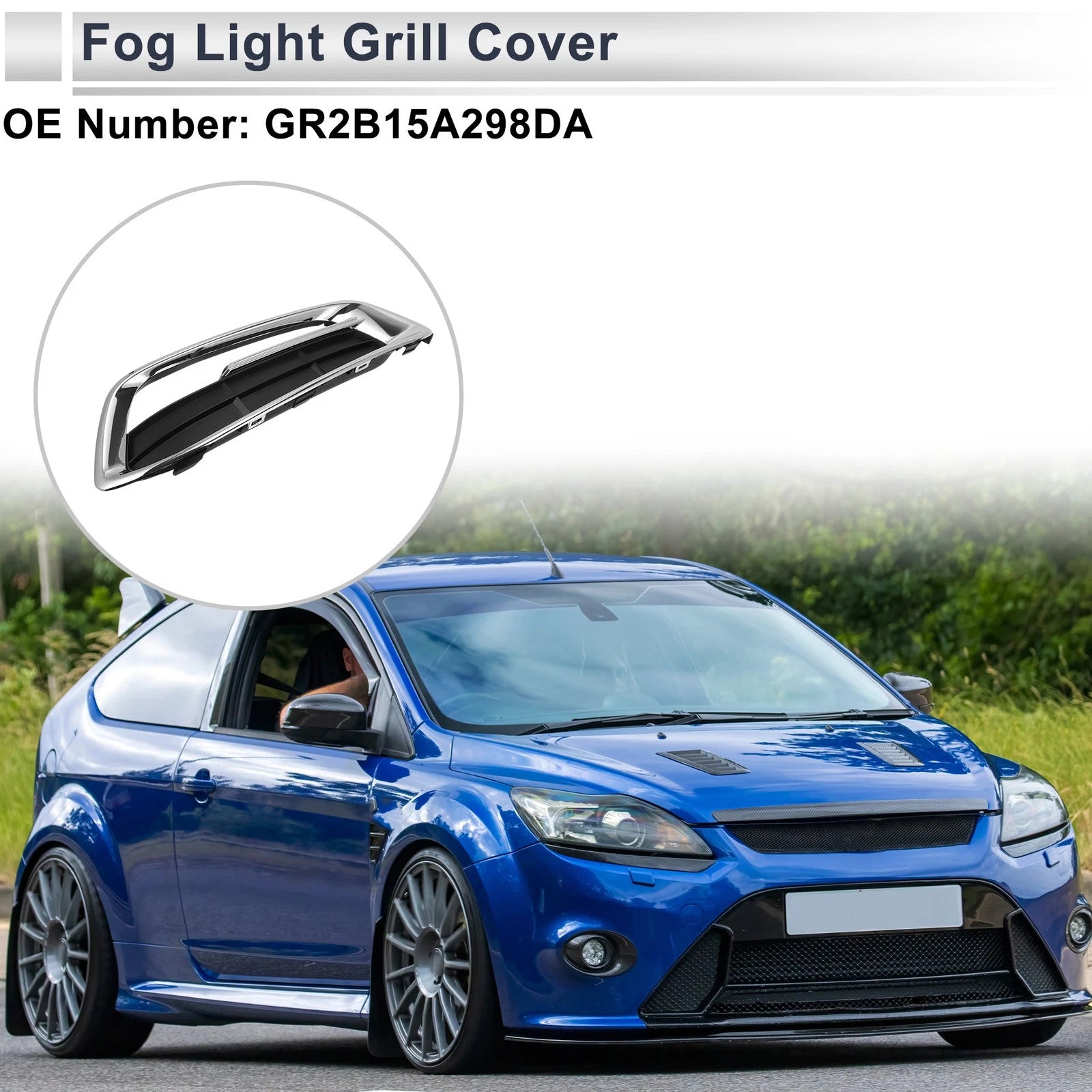 1 Pc Fog Light Grill for Ford Taurus (2015–2018) No.GR2B15A298DA