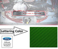 Radiator Cover Plate Pony Emblem with Green Carbon Fiber for 2015–2017 Mustang GT