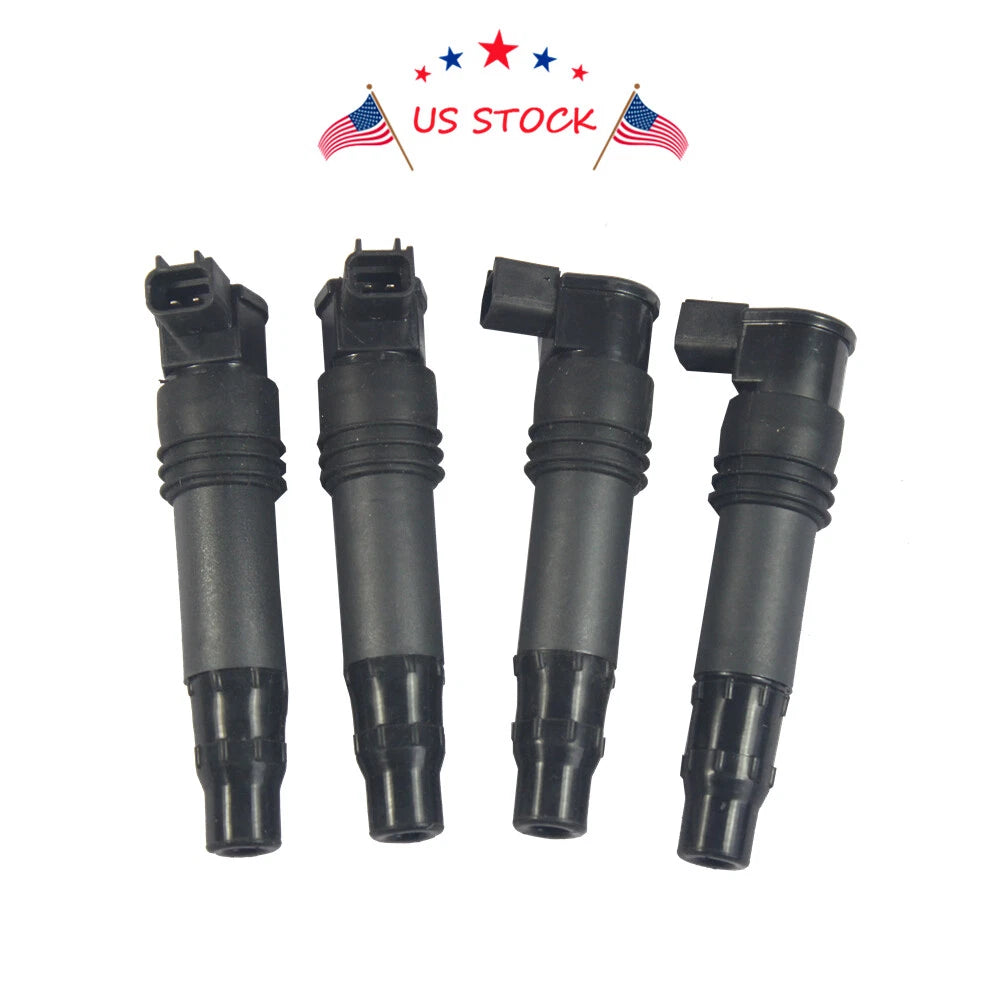 Set of 4 Ignition Coils for Suzuki GSX-R1000 (2001–2008)