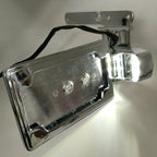 Chrome Skull License Plate Bracket w/ LED for Harley Forty Eight XL1200X (2010–2023)