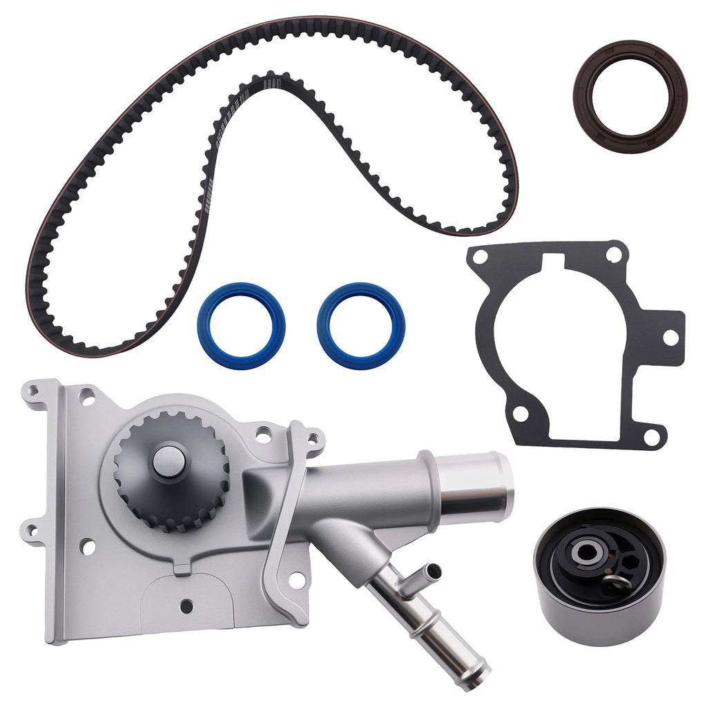 Timing Belt Water Pump Kit Set for Ford Focus L4 (2000–2004) TS26283