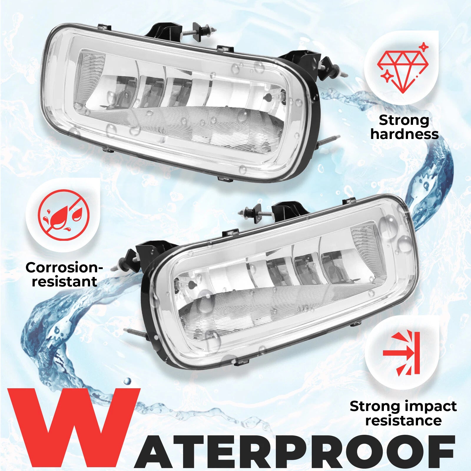 2X Fog Lights with Bulbs for Ford F-150 (2004–2006) 5L3Z15201A