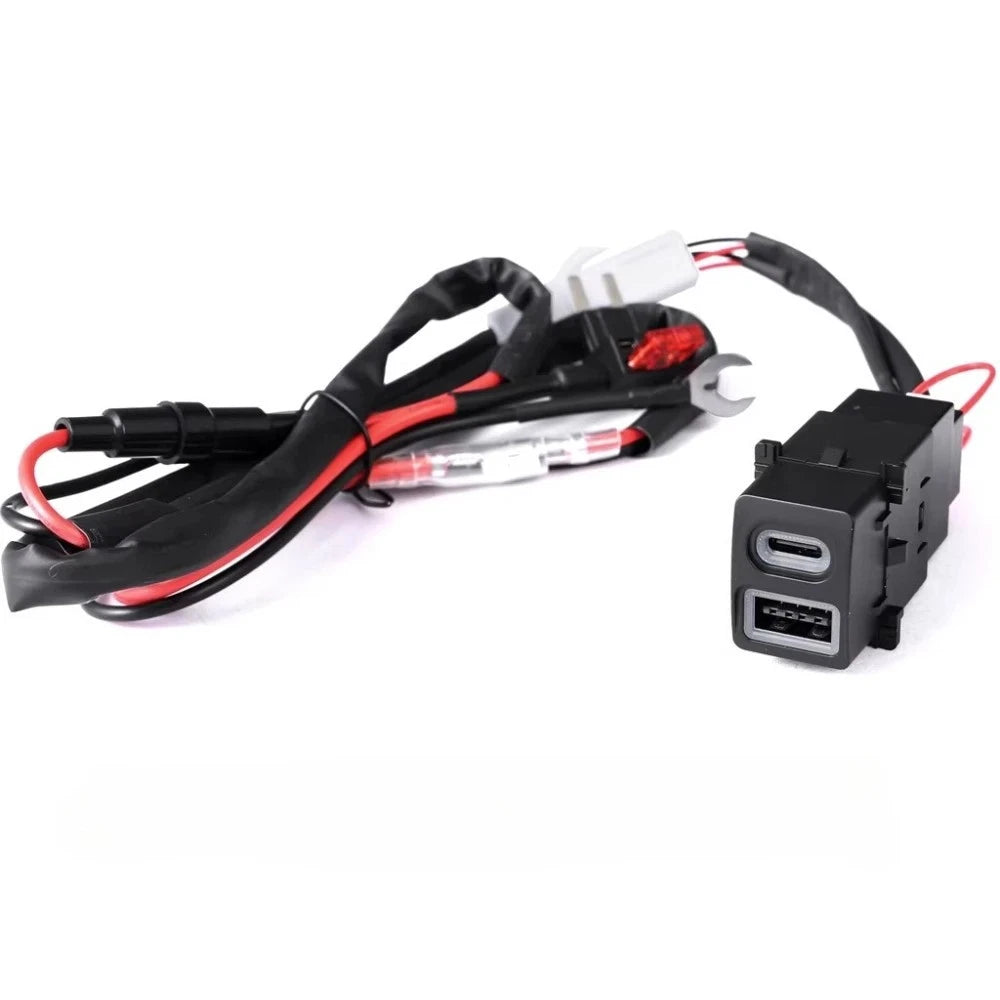 USB-C USB-A Dashboard Switch Fast Charger for Subaru Legacy (2014–2025)