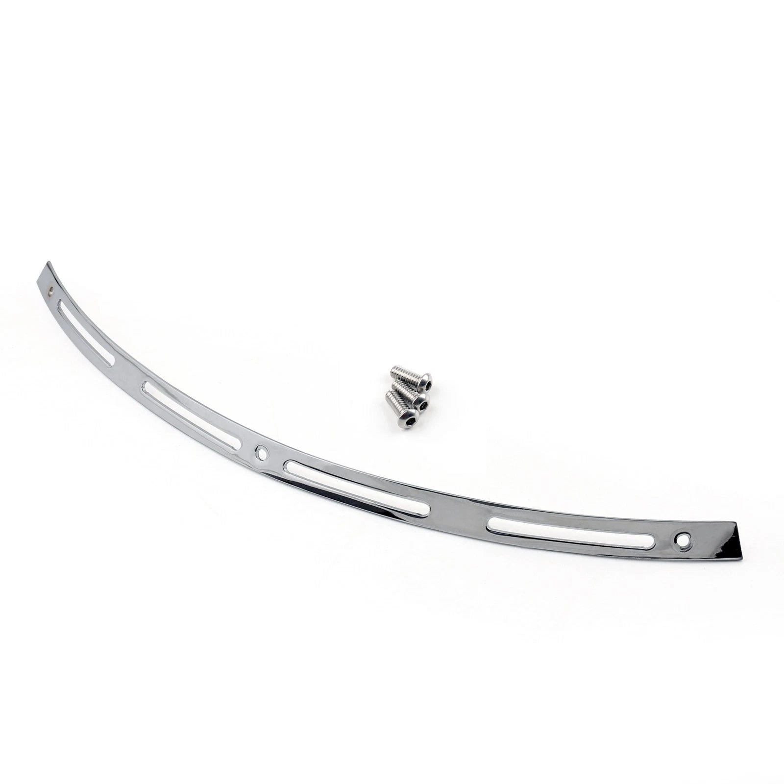 Chrome Slotted Batwing Windshield Trim for Harley Touring Electra Street Tri Glide (2014–2023)