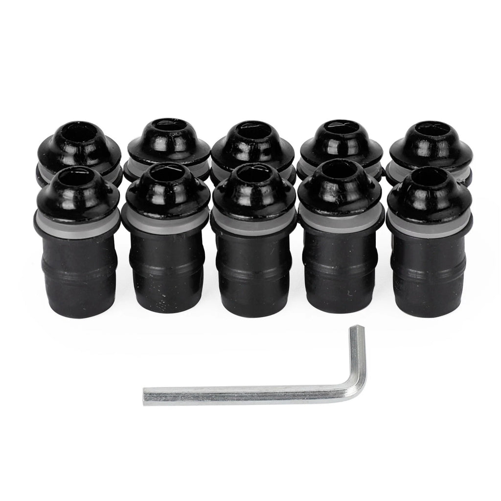 10 Pack Motorcycle Wind Screen Shield Alu M5x16mm Screw Bolt Washers Kit