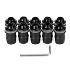 10 Pack Motorcycle Wind Screen Shield Alu M5x16mm Screw Bolt Washers Kit